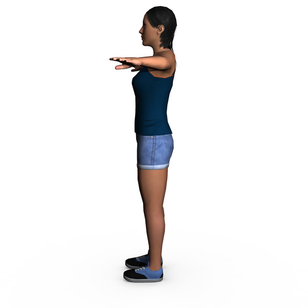 casual female 03 3d model - Casual Female 03... by ignisfatuus